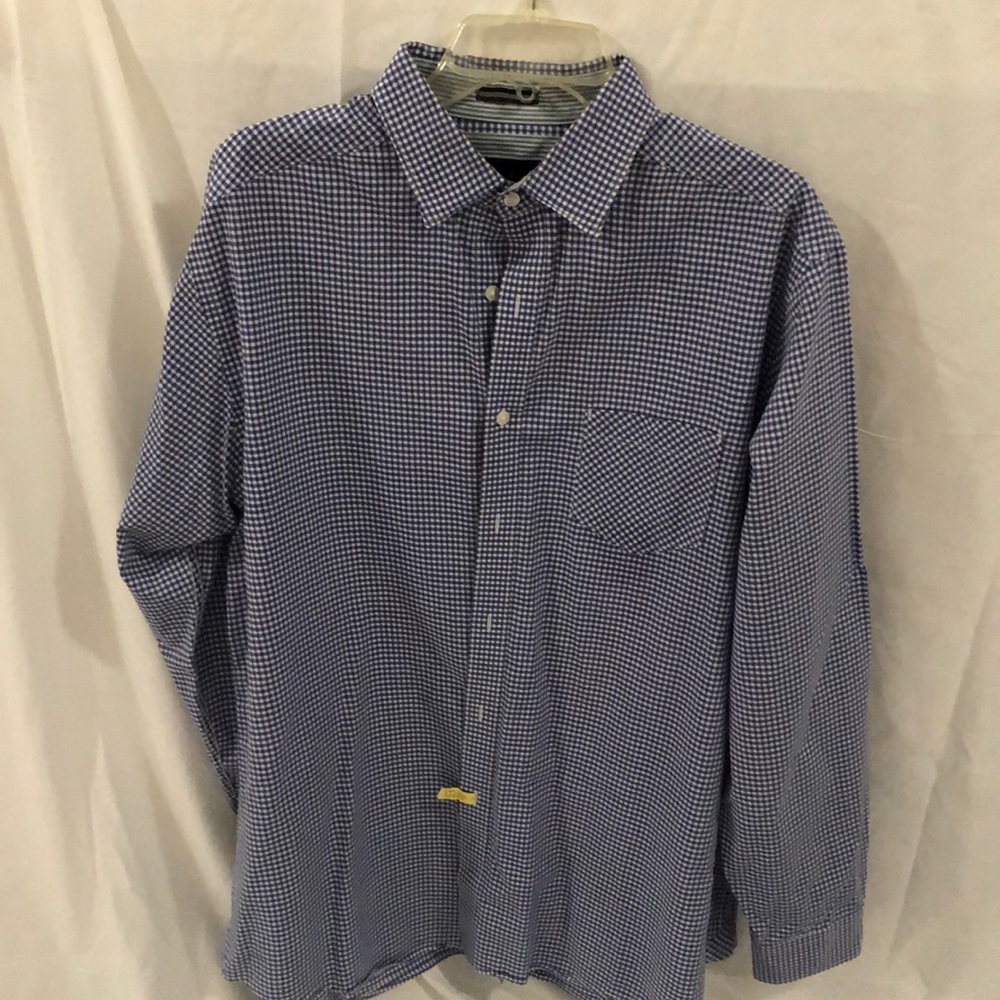 3 Men’s Dress Shirts Blue and White - Picture 2 of 4